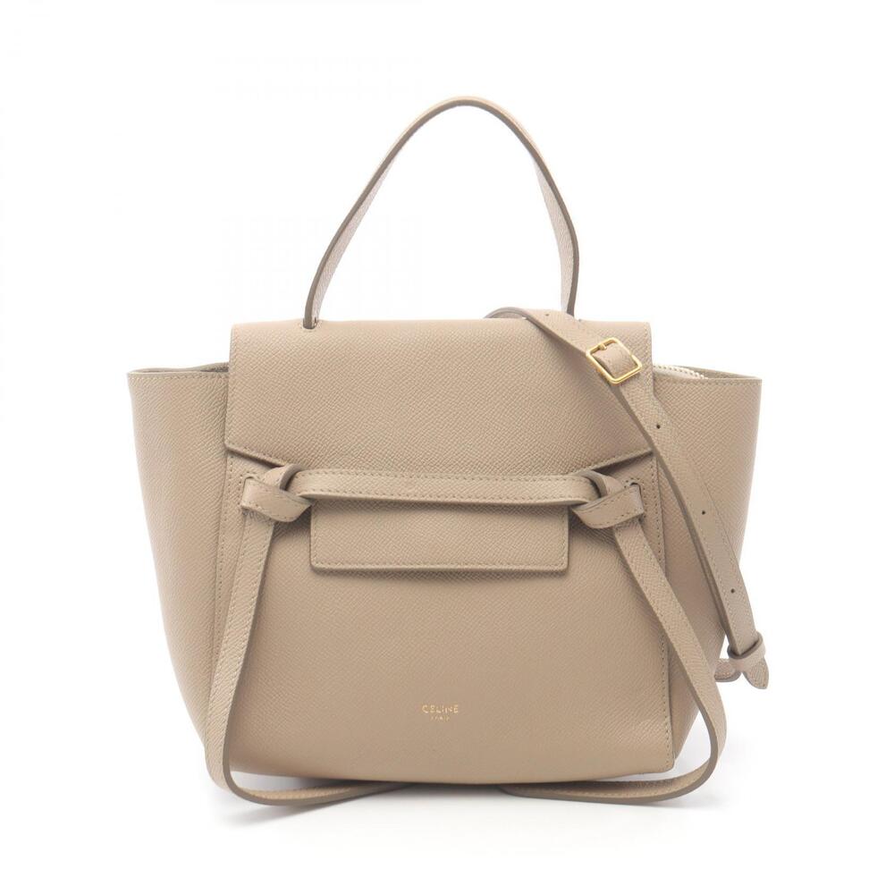 Celine BELT BAG Handbag Leather Beige